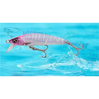 Il Savage Gear Gravity Minnow 6 cm 12 g Fast Sinking col. FS PINK HEAD. Ideale per la pesca a spinning mare.