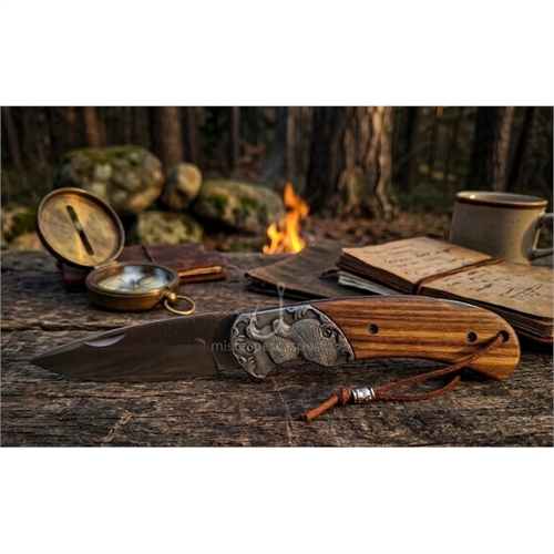 coltello-albainox-18978-pernice-manico-legno-pregiato-collezzione