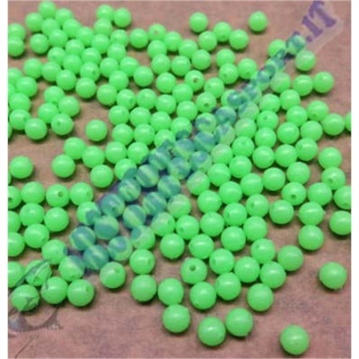 Perline tonde morbide fluorescenti