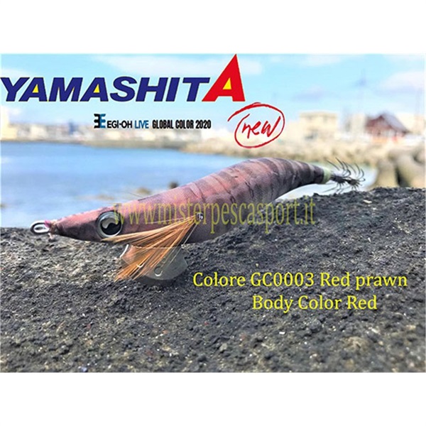 Yamashita Global Color EGI OH LIVE  3.0 15g col. GC003 Red Prawn r