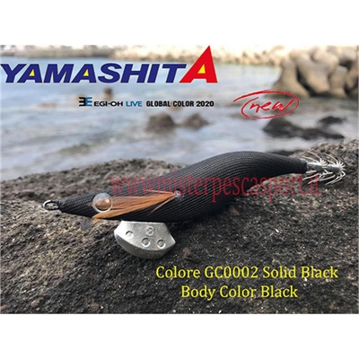 Yamashita Global Color EGI OH LIVE  3.0 15g col. GC002 Solid Black Body Color BLACK r
