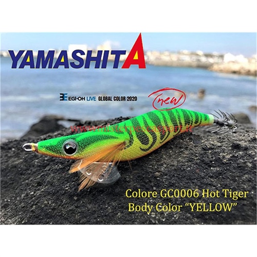 Yamashita Global Color EGI OH LIVE  3.0 15g col. GC006 Hot Tiger, Body Color ,YELLOW r