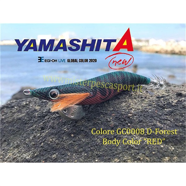 Yamashita Global Color EGI OH LIVE  3.0 15g col. GC008 D Forest Body Color Red r Yamashita Global Color EGI OH LIVE  3.0 15g col. GC008 D Forest Body Color Red r